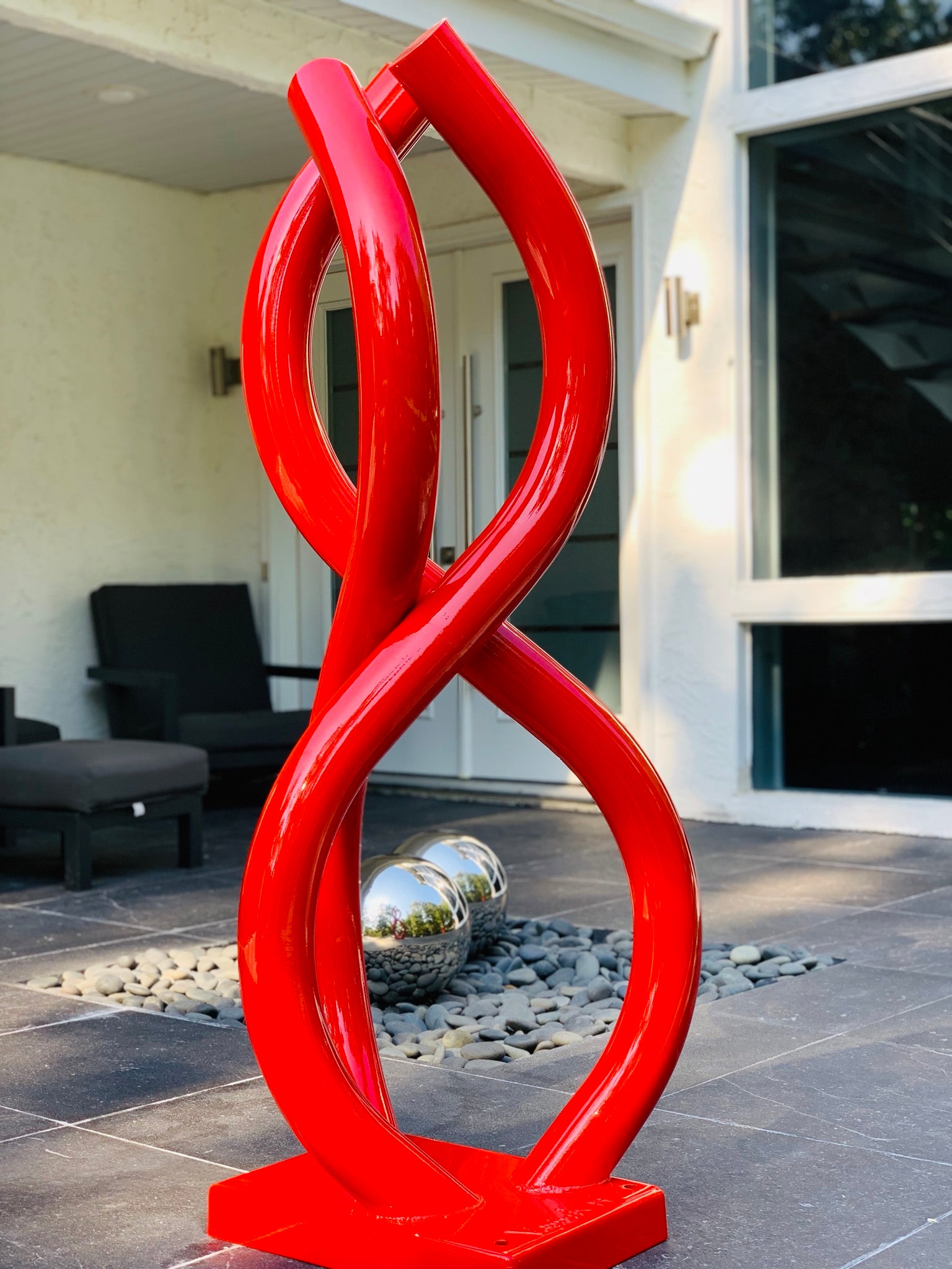 Ephesus Modern Sculpture, Abstract Art, Tall Metal Sculpture, Garden Art Large