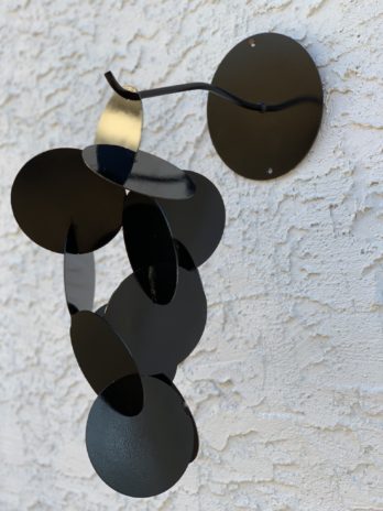 Raisin Wall Hanging Sculpture in Black kinetic